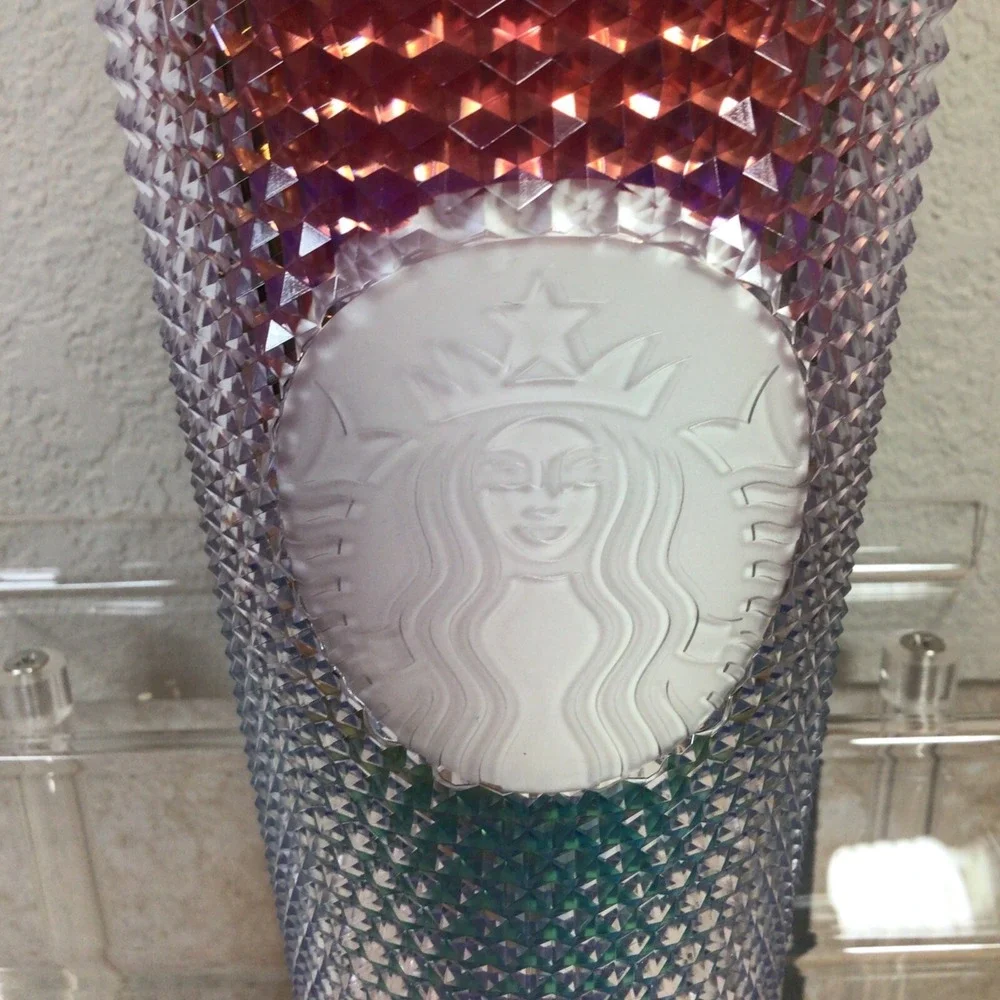 Starbucks Rainbow Studded Tumbler- 24oz. Pride‎ Summer 2020- Cold Cup-No Straw